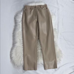 American Threads Beige Ankle Pants